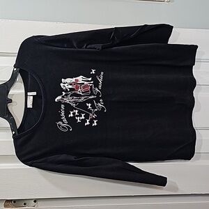 Black 3/4th Sleeve Top